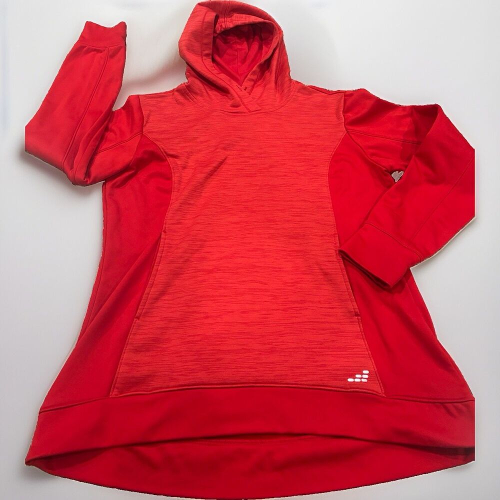 BCG Women’s Red Large Hoodie With Kangaroo Pocket And Thumb Slits